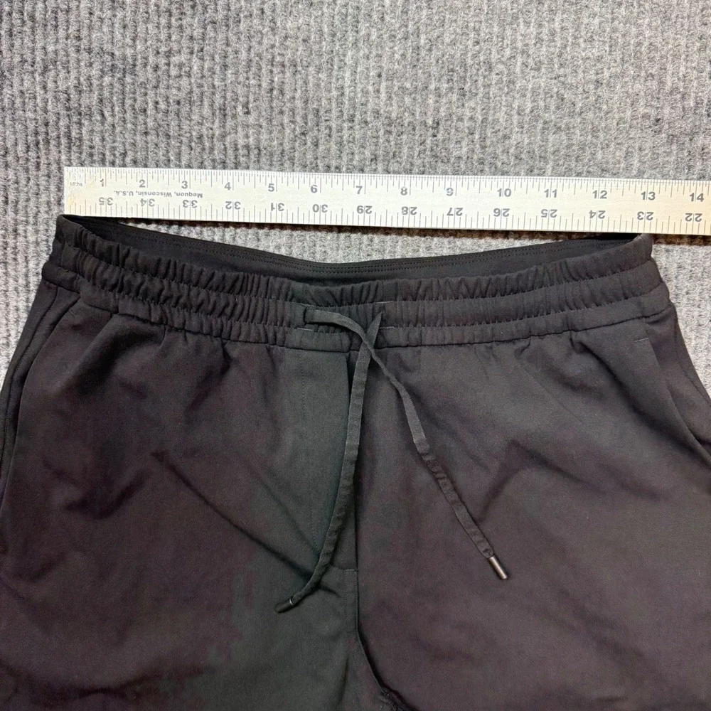 Lululemon Luxtreme Black‎ Straight Leg Pant S Mid Rise Drawstring Athleisure